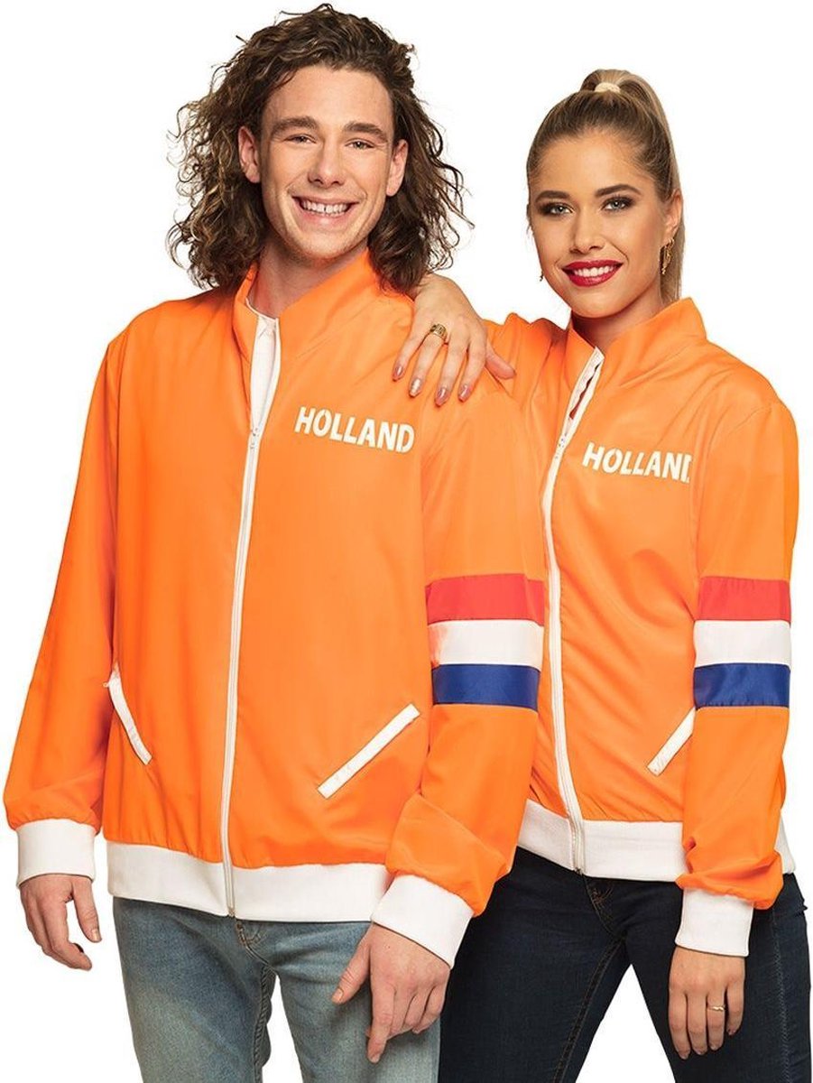 100% NL & Oranje Kostuum | Hup Holland Hup Trainingsvest Met Zakken Dames Vrouw | Large | Carnaval kostuum | Verkleedkleding